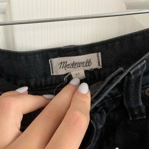 Madewell Black Denim Skirt